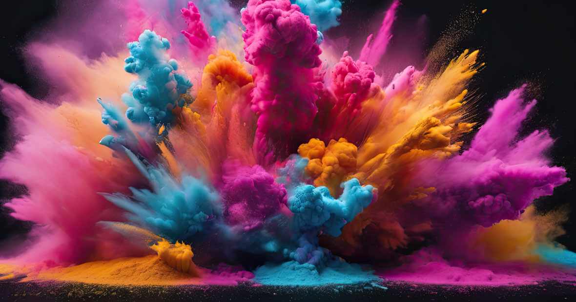 poudre de couleur